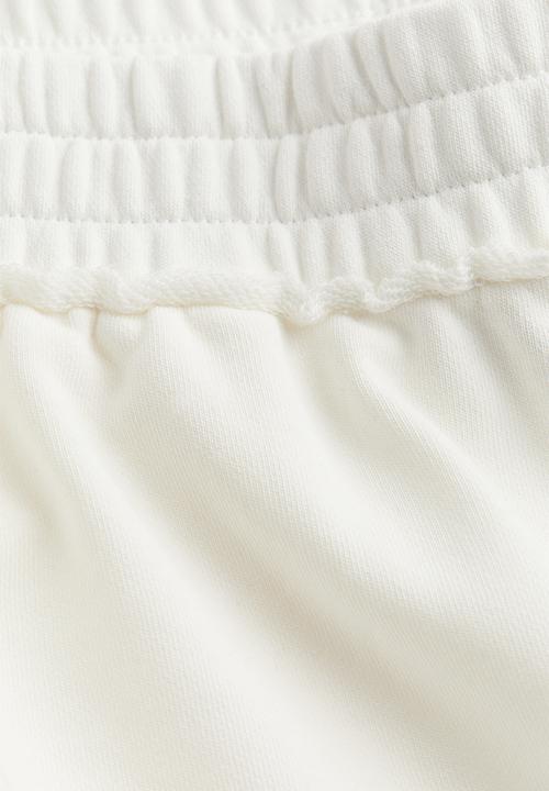 H&M - Pull-on sweatshirt shorts - white