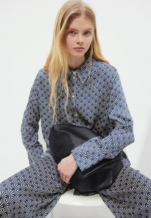 H&M - Shirt - blue patterned