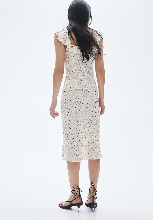 H&M - Knee-length skirt - cream/floral