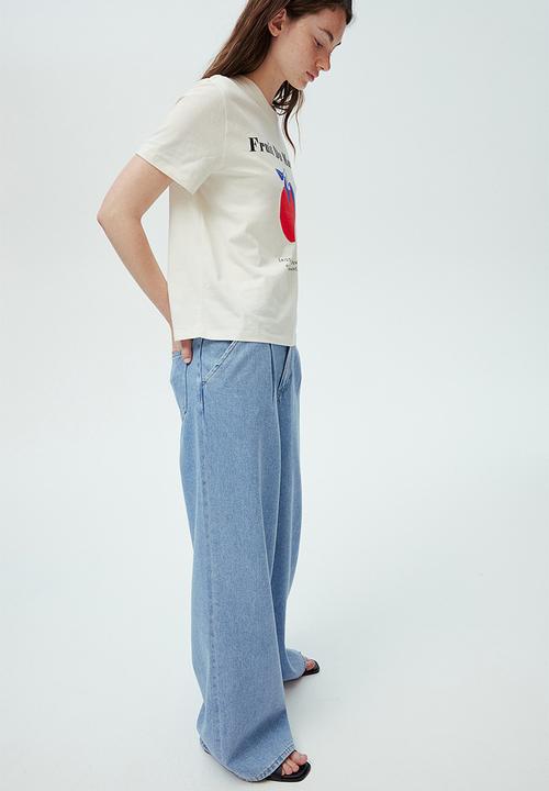 H&M - Cotton T-shirt - white fruit du marché