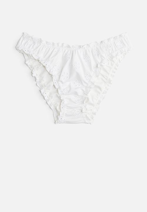 H&M - Cheeky bikini bottoms - white