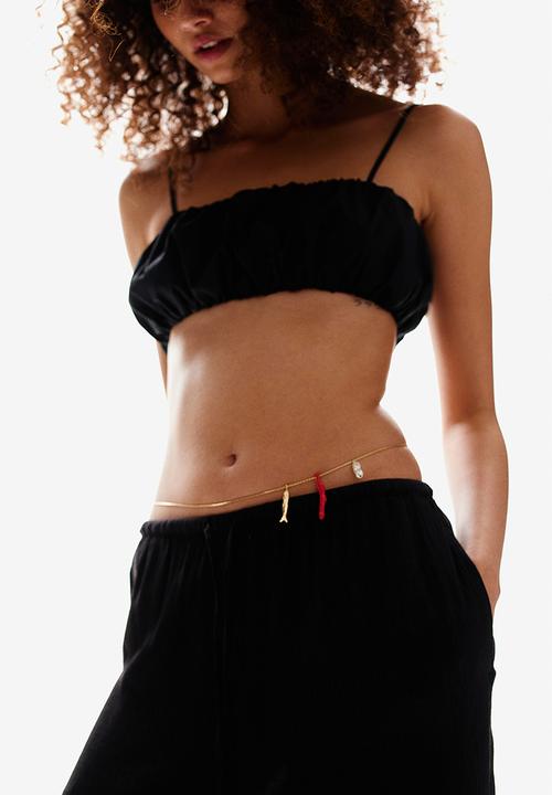 H&M - Crêpe pull-on trousers - black