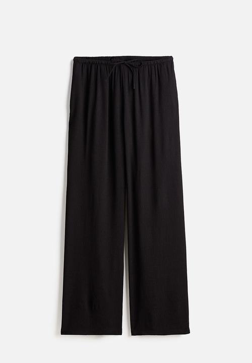 H&M - Crêpe pull-on trousers - black