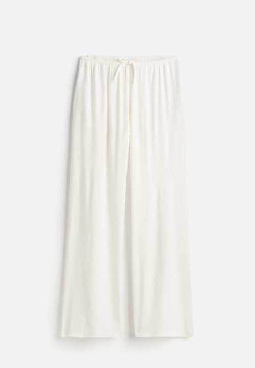 H&M - Crêpe pull-on trousers - cream