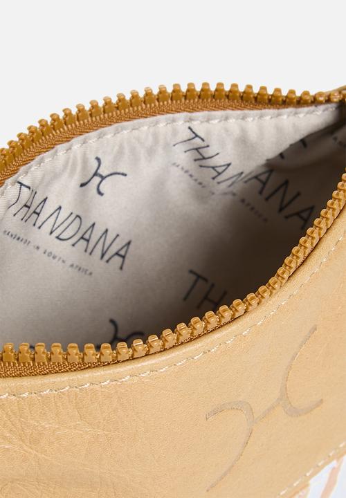 Thandana - Travel pouch Laminated Fabric - Geo Sand