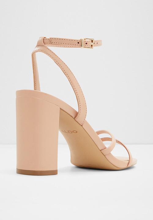 ALDO - Rosalind Ankle Strap Block Heel - Medium Beige