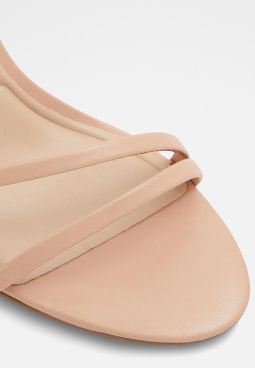 ALDO - Rosalind Ankle Strap Block Heel - Medium Beige