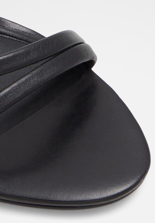 ALDO - Rosalind Ankle Strap Block Heel - Black
