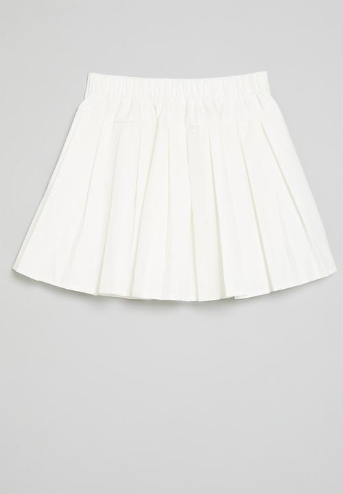 Pop Candy - Pleated skirt - white