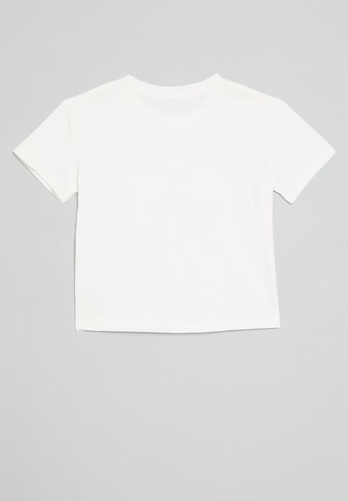 Pop Candy - Boston crew tee - white