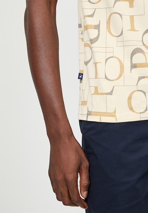 POLO - Phila Aop Ss Tee - Camel