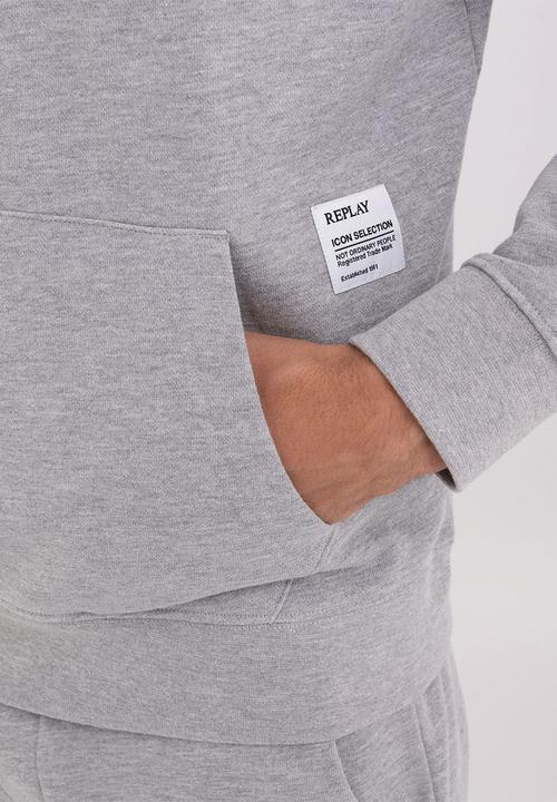 Replay - Felpa regular - light grey melange