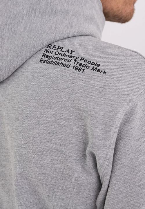 Replay - Felpa regular - light grey melange
