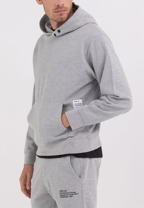 Replay - Felpa regular - light grey melange