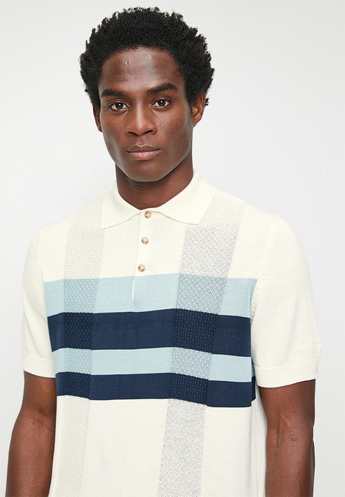 Ben Sherman - Chest Stripe Polo - Ivory