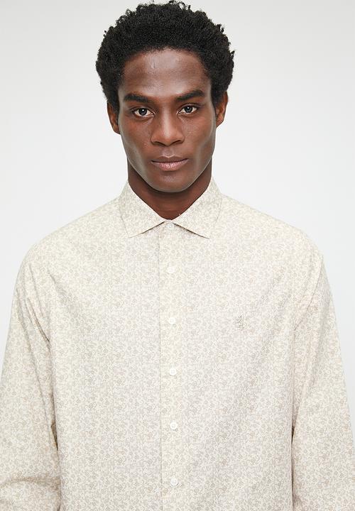 Pringle of Scotland - Bennett long sleeve tailored shirt - brown