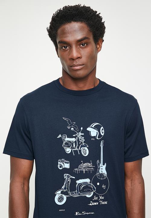 Ben Sherman - Sketched mod zone - navy