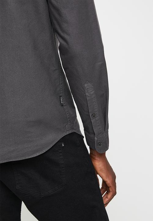 POLO - Mabandla Pjc Ls Oxford Shirt - Charcoal