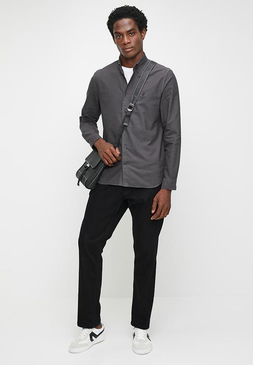 POLO - Mabandla Pjc Ls Oxford Shirt - Charcoal