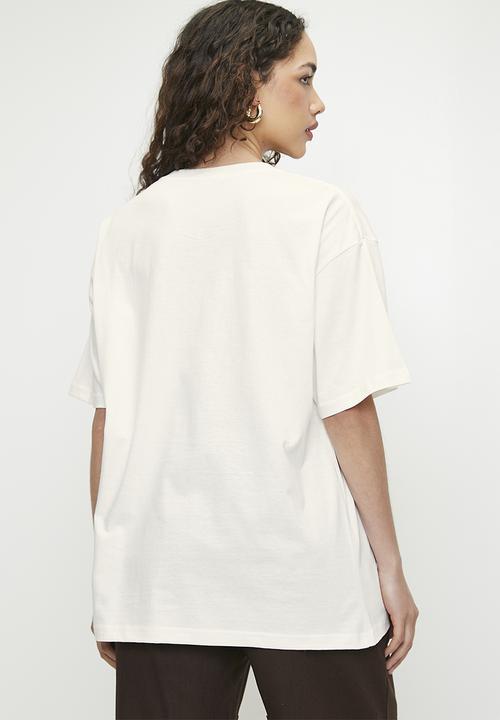 Superbalist - Plain oversized tee - ecru