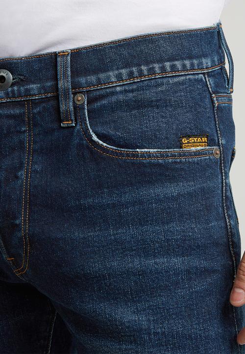 G-STAR - 3301 Slim - worn in dusk blue