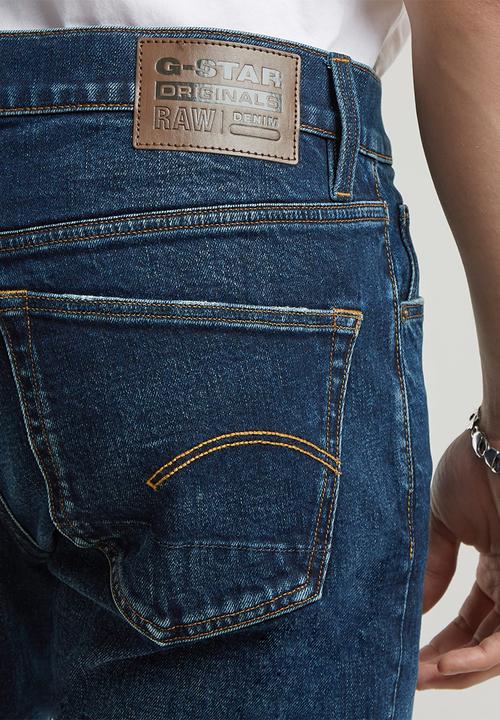 G-STAR - 3301 Slim - worn in dusk blue