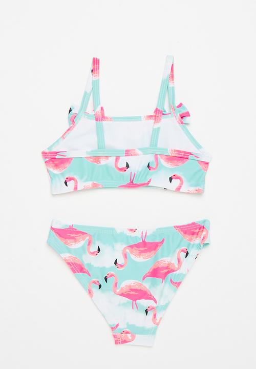 Pop Candy - Flamingo print bikini set - multi