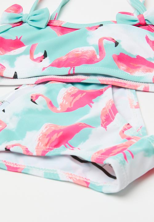 Pop Candy - Flamingo print bikini set - multi