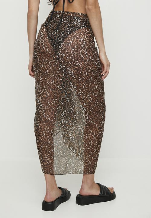 Cotton On - Body Laguna Sarong - Textured Leopard