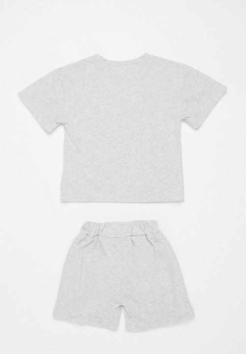 Pop Candy - New york top and short set - grey
