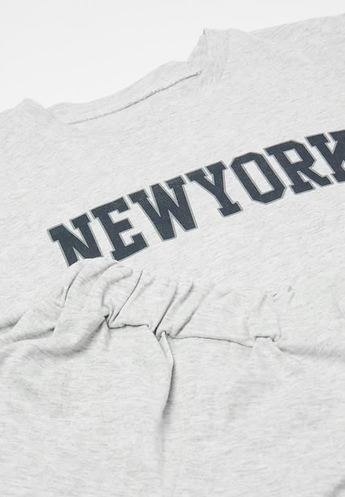 Pop Candy - New york top and short set - grey