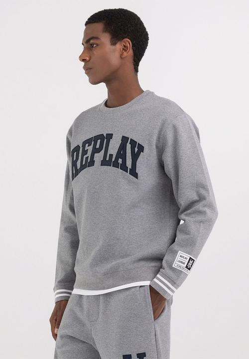 Replay - Felpa Regular - Grey Melange