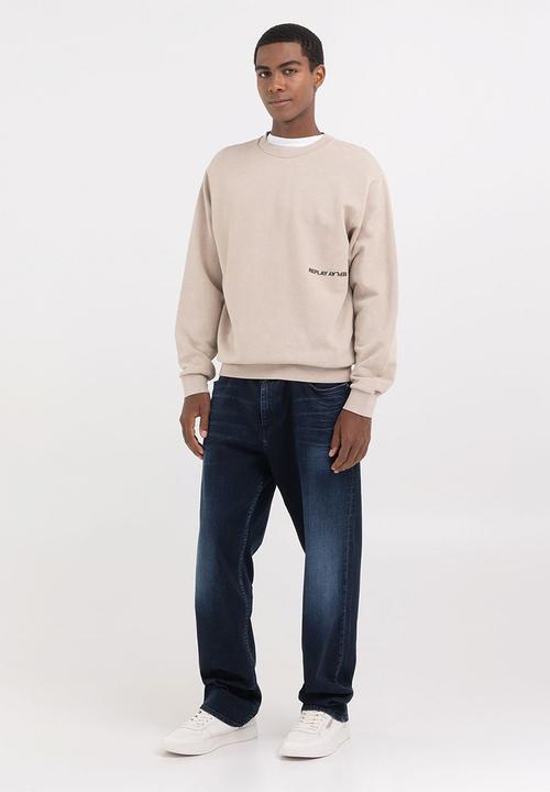 Replay - Felpa Relaxed - Light Taupe