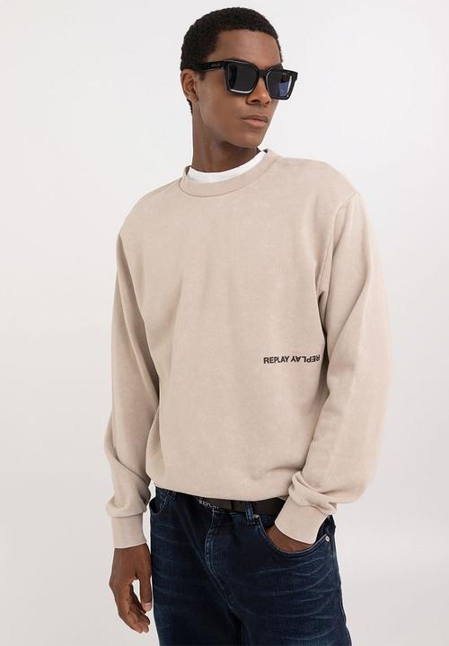Replay - Felpa Relaxed - Light Taupe