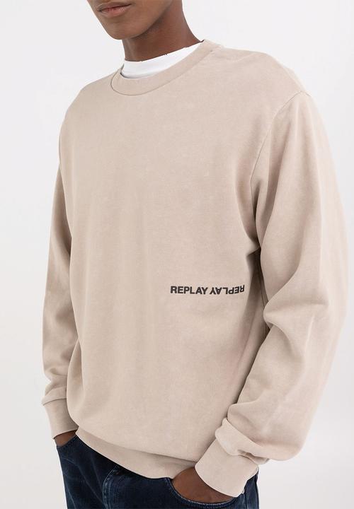 Replay - Felpa Relaxed - Light Taupe