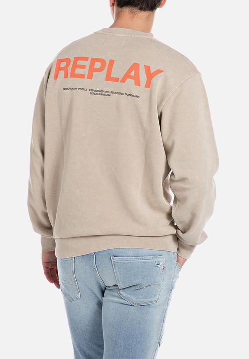 Replay - Felpa Relaxed - Light Taupe