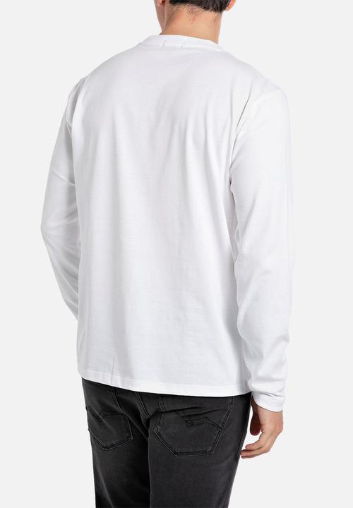Replay - T-Shirt Manica Lunga Regular - White