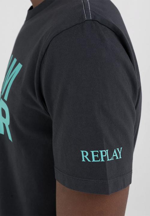 Replay - T-Shirt Regular - Nearly Black