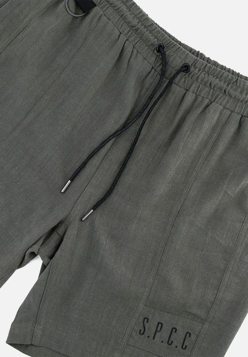 S.P.C.C - Linus woven short  - dark fatigue