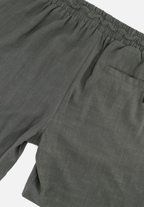 S.P.C.C - Linus woven short  - dark fatigue