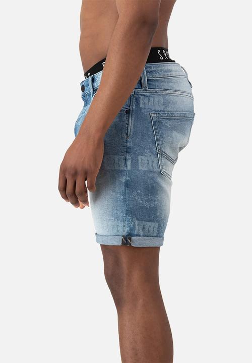 S.P.C.C - Namor denim short  - bleach