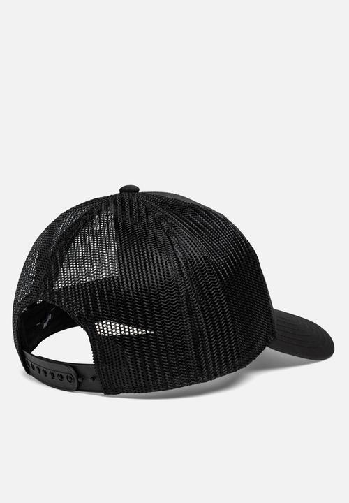 Replay - Nylon ripstop + mesh trucker cap - black