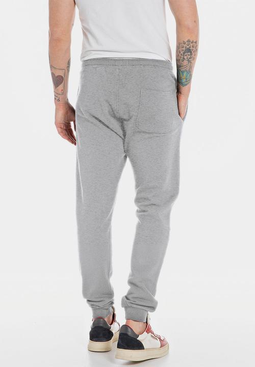 Replay - Pantalone regular - light grey melange