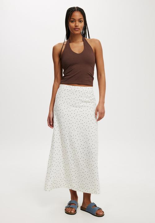 Cotton On - All Day V Neck Halter - Chocolate