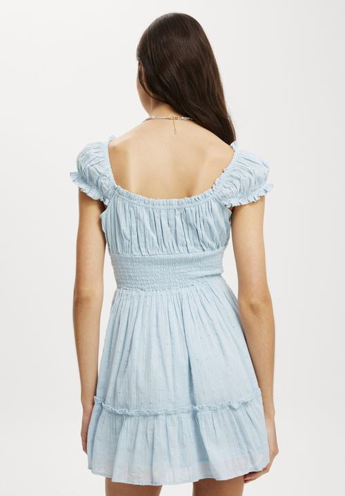 Cotton On - Eddie Corset Mini Dress - Pale Blue