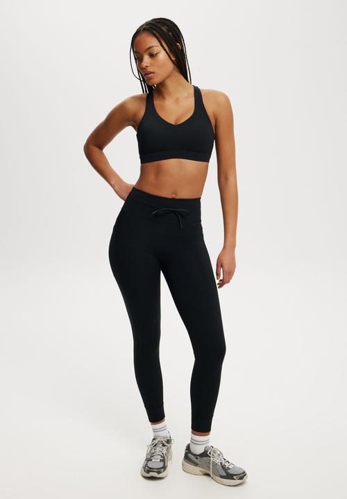 Ultimate Run Rib Full Length Tight - Black