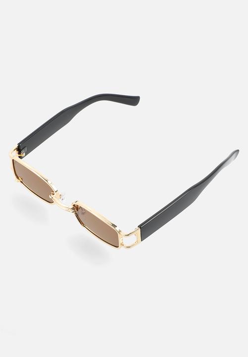 Superbalist - Haven rectangle sunglasses - gold