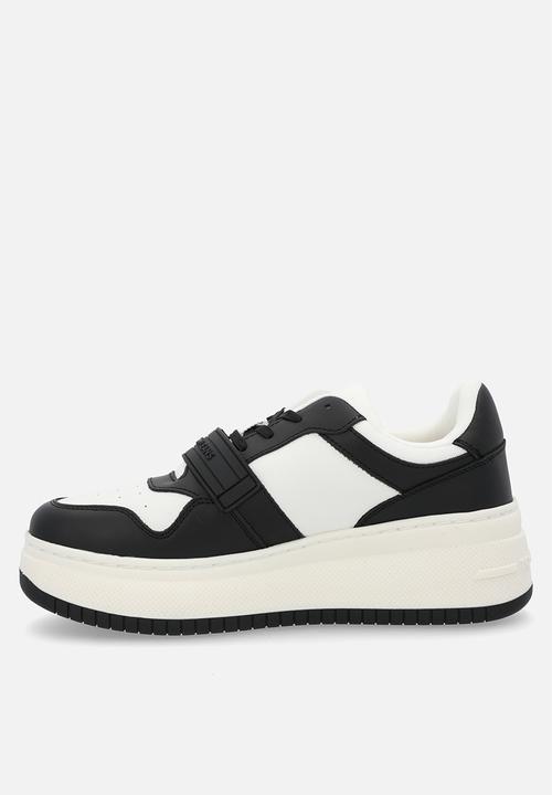 Tommy Hilfiger - Retro leather basket flatform - black