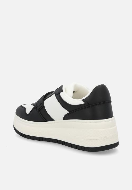 Tommy Hilfiger - Retro leather basket flatform - black