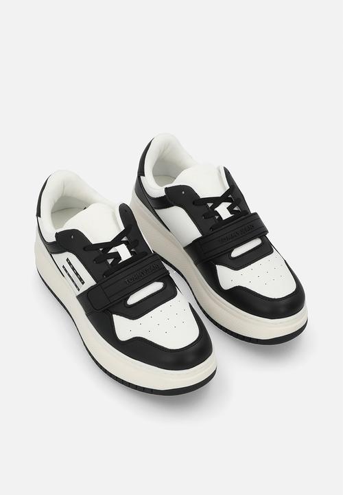 Tommy Hilfiger - Retro leather basket flatform - black